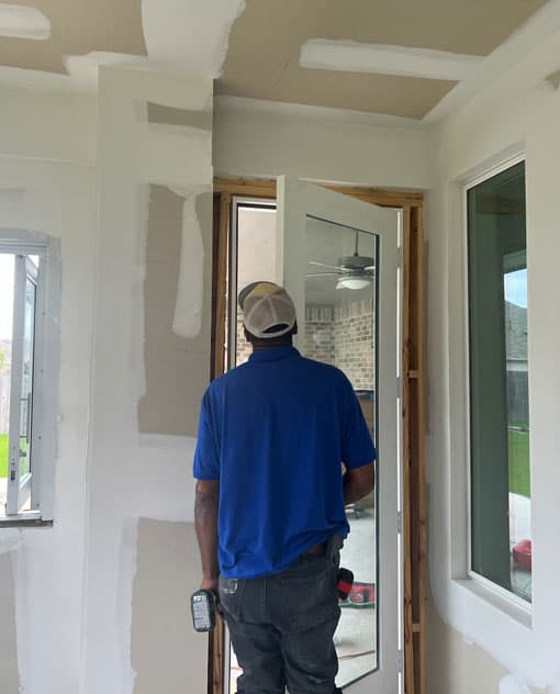 Outdoor living space construction project